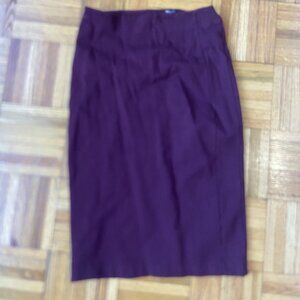 Burgundy pencil skirt- XS